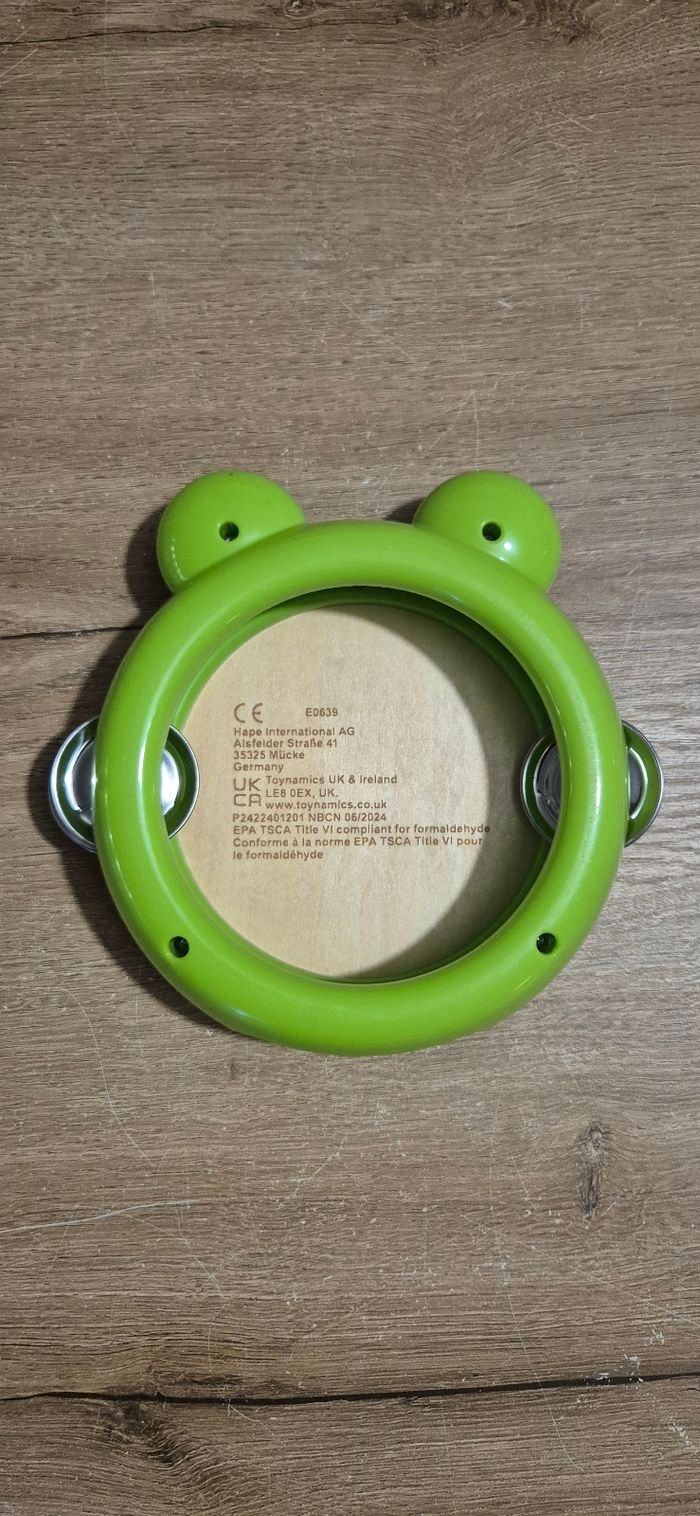 Tambourin grenouille en bois - photo numéro 4