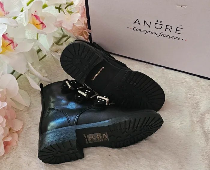 Bottes Bottines Cuir Zip André T28 - photo numéro 2