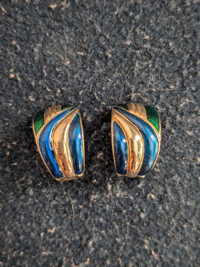 Anneaux colorés vintage