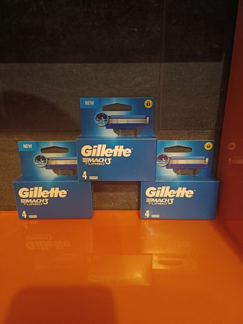 *12 lames Gillette mach 3 turbo