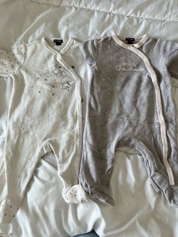 Pyjamas velours 3 mois