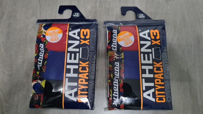 Lot de 6 Boxers ATHENA 16 Ans.