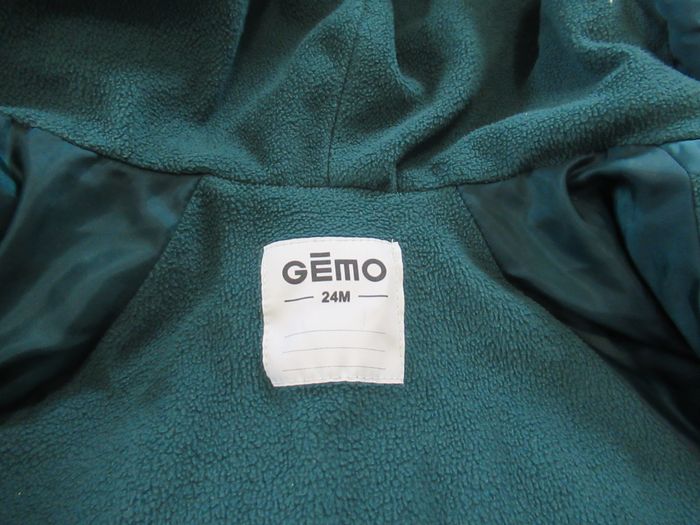 Manteau doudoune à capuche vert taille 24 mois Gémo - photo numéro 5