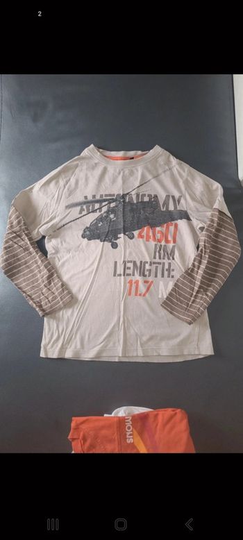 Tee-shirt manche longue garçon 10 ans