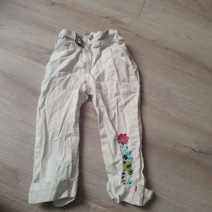 Pantacourt blanc 4 ans fille orchestra