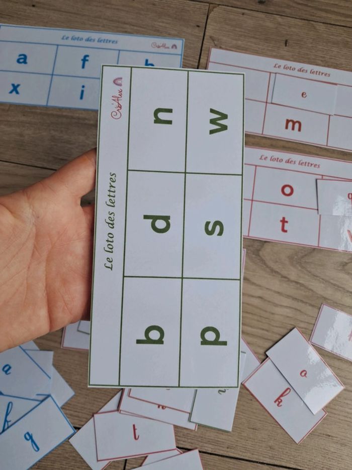 Le loto des lettres minuscules : script et cursive - photo numéro 4