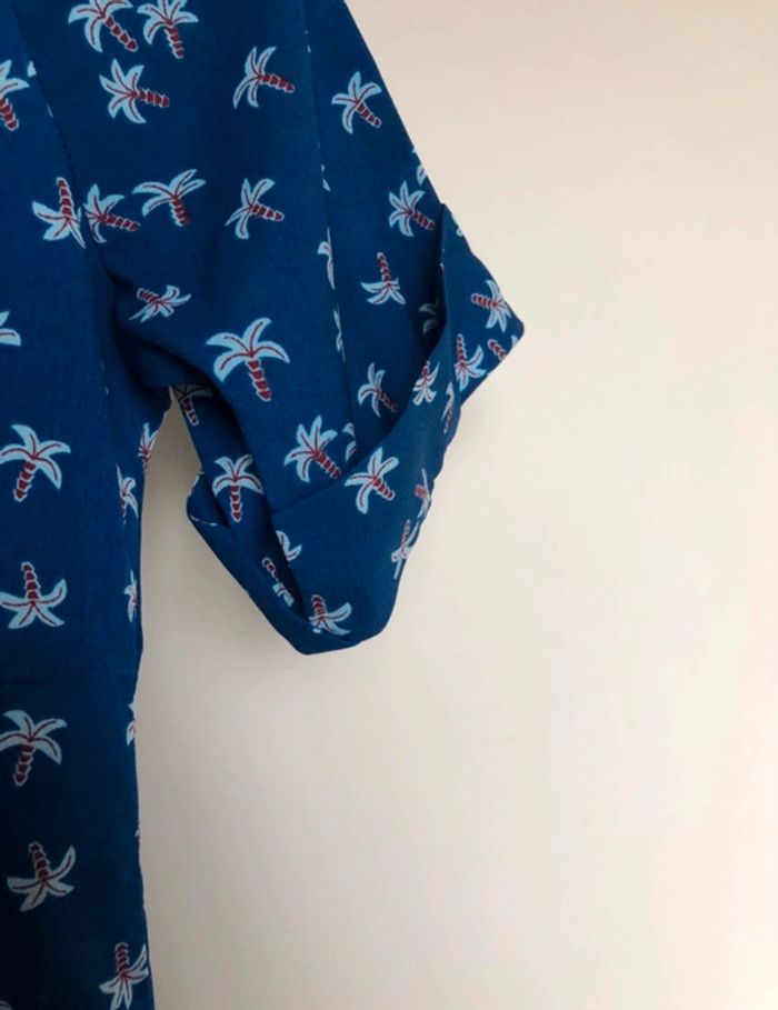 Robe bleue motifs palmiers 36 Le mont saint Michel - photo numéro 6