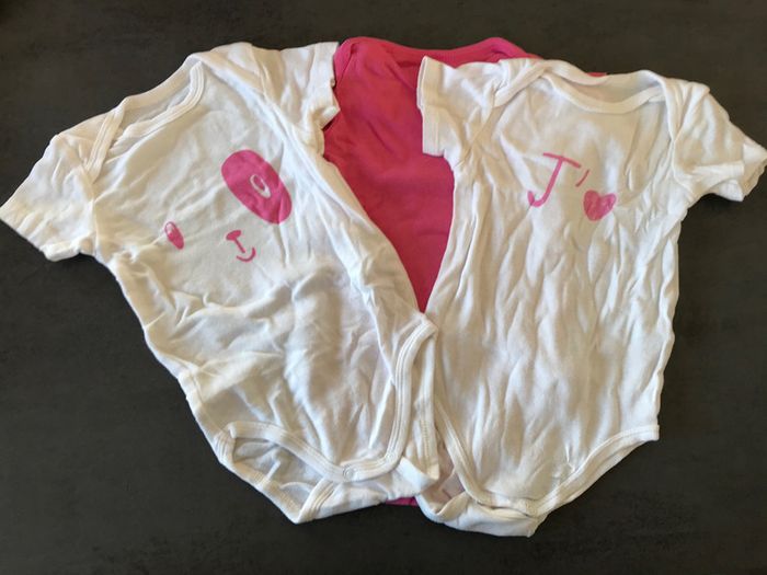 Lot de 3 bodies été