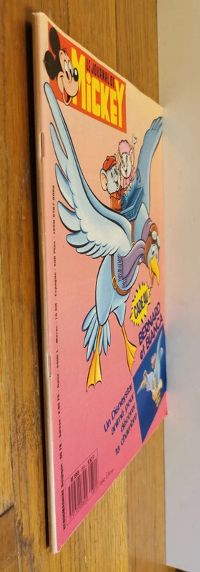 Ancien journal de mickey avec cadeau disney star Bernard et Bianca 1987 N°1851 vintage - photo numéro 17