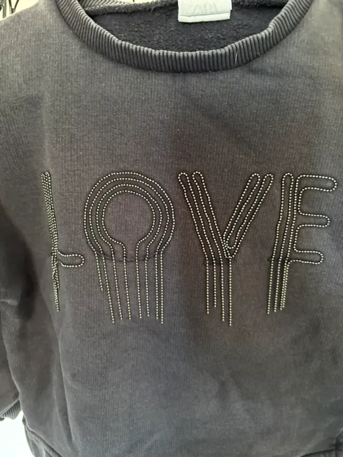 Sweat Zara LOVE - Taille 6 ans (116 cm) - photo numéro 2