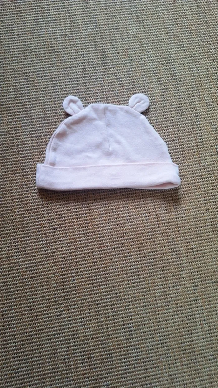 Bonnet en coton fille tête d'ours neuf - photo numéro 2