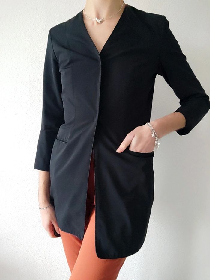 Veste tailleur chic blazer noir 🇨🇵 JC Trigon  - 34/ XS à 36/S - photo numéro 3