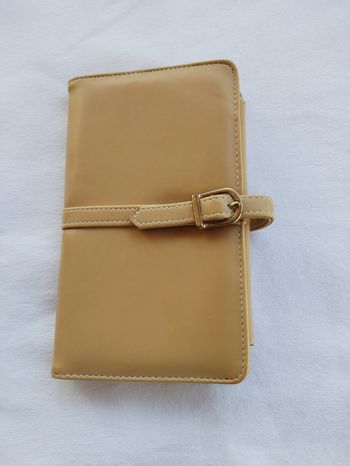 Portefeuille Porte-monnaie multipoches beige