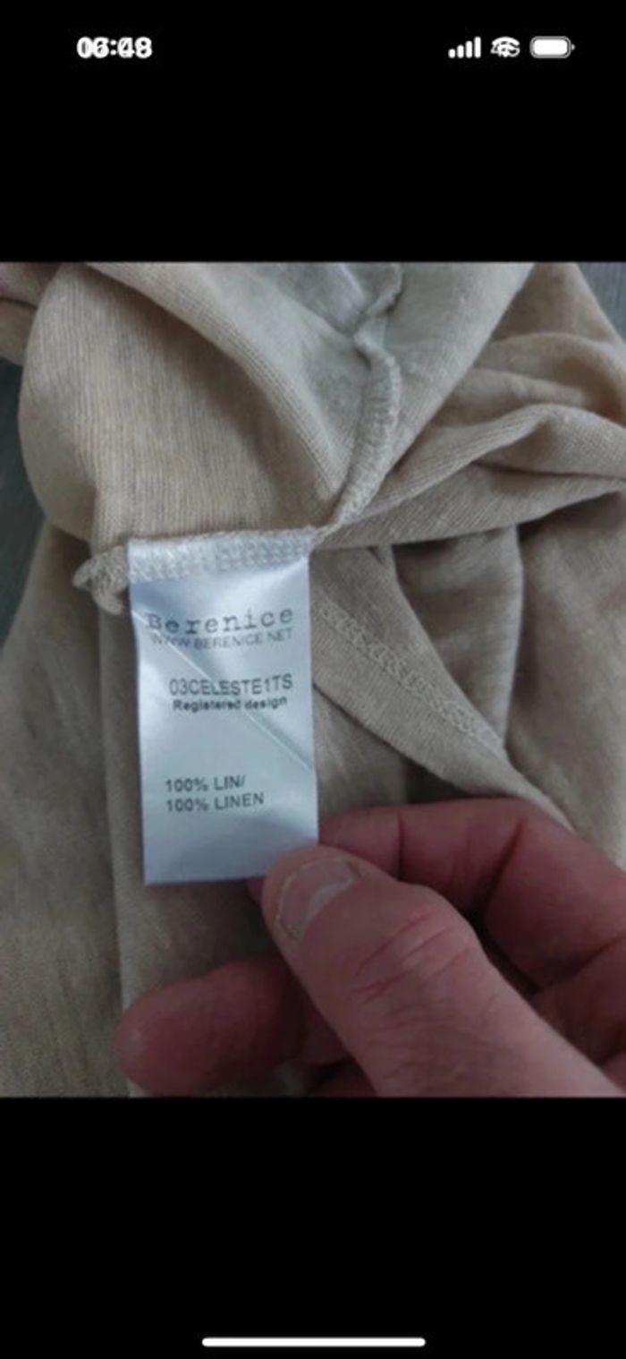 Tee shirt 100% lin Berenice taille s - photo numéro 4