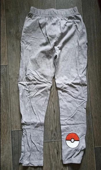 pantalon coton gris pokémon 8 ans