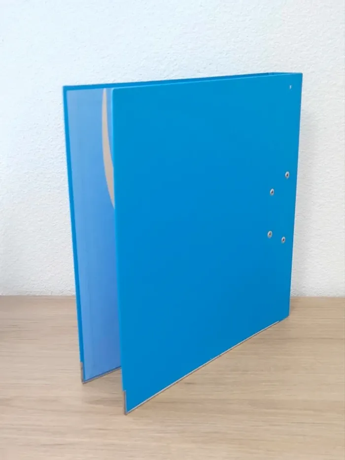 Classeur à levier carton bleu / Carrefour - A4 / Dos 50mm - photo numéro 2