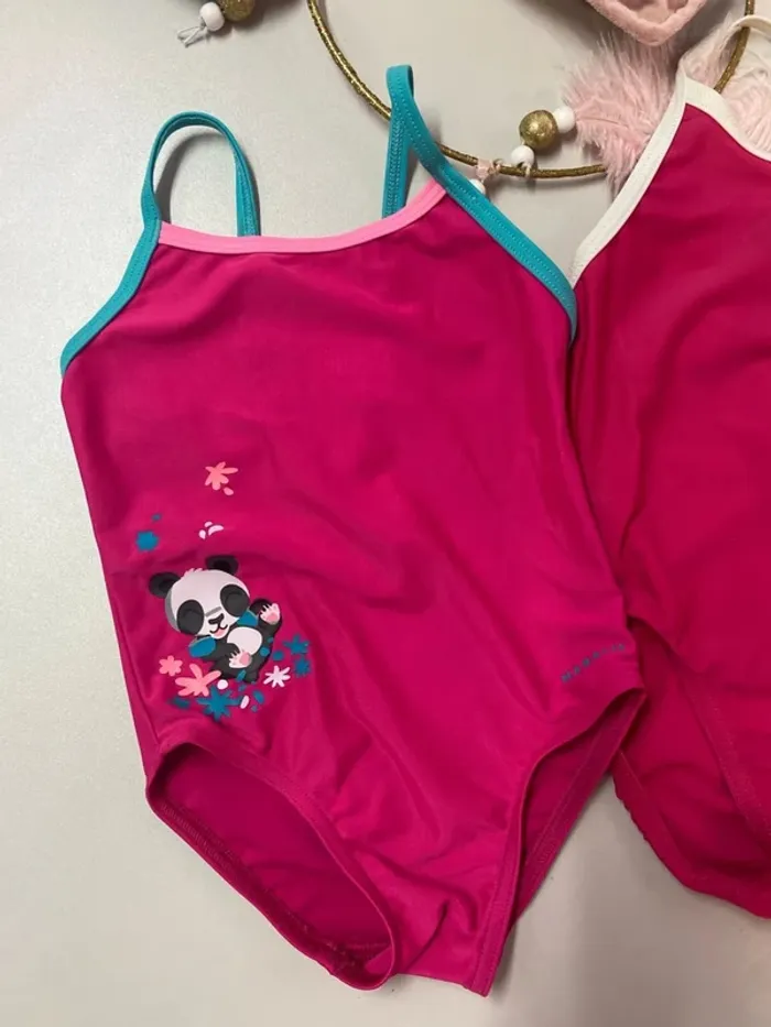 Lot de 2 maillots de bain bébé fille - Taille 6 mois - photo numéro 2