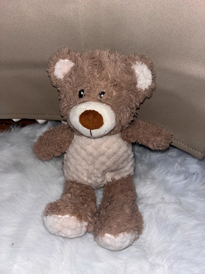 Peluche ourson marron beige - photo numéro 2