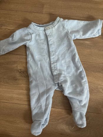Pyjama jacadi 1 mois bleu clair