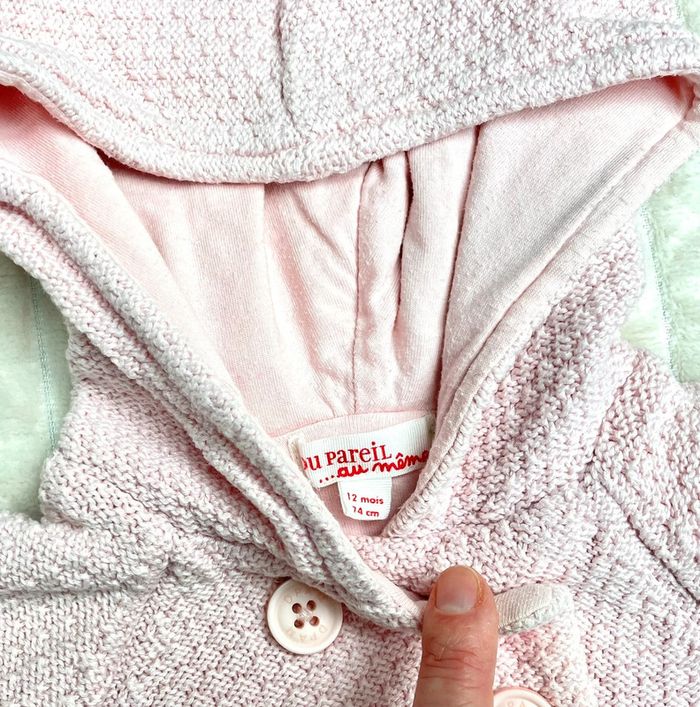 Veste fille à capuche 12 mois, DPAM - photo numéro 4