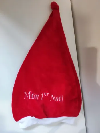 Bonnet de Noël mon premier Noël 3 a 6 mois