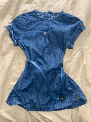 Robe en jean bleu 12 mois kiabi