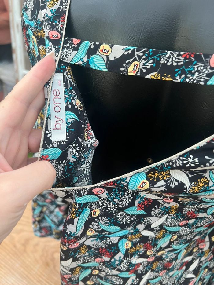 Blouse femme taille S / M 36 / 38 motif tropical dos nu by one - photo numéro 6