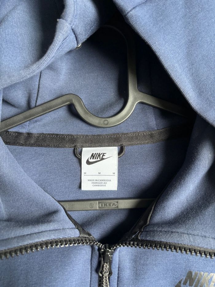 Gilet Nike tech Fleece Bleu Marine - photo numéro 3