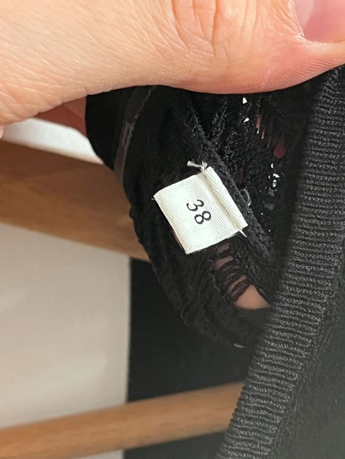 Robe noire en maille Sandro - photo numéro 8