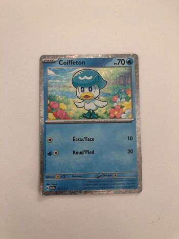 Carte Pokémon coiffeton