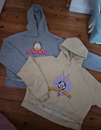 Lot de 2 sweats à capuche