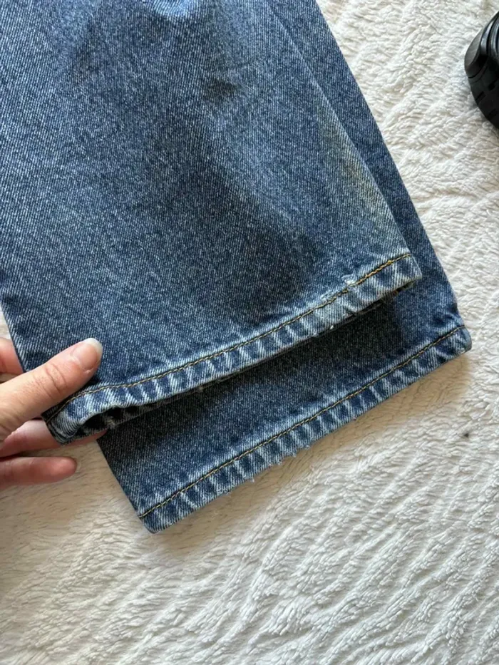 Jean Levi’s 550 femme Relaxed Fit Bleu stonewashed délavé Rare modèle US W27 L29 S/36 2000s - photo numéro 13
