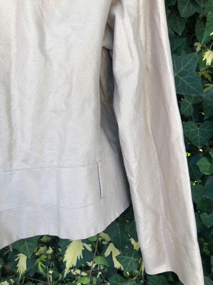 Petite veste blazer Alain manoukian beige irisé - photo numéro 15