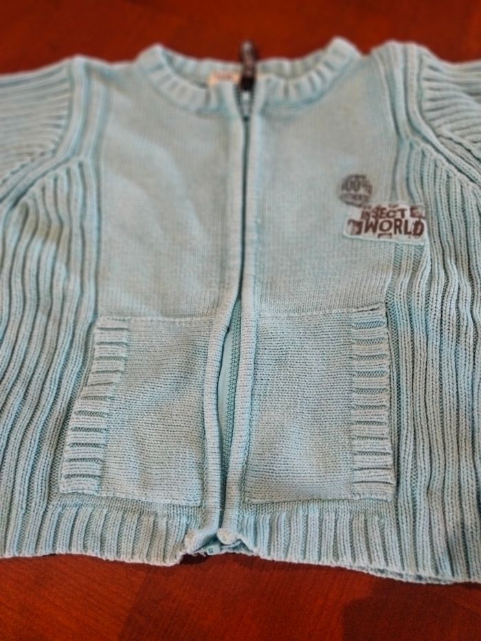 Gilet bleu ciel - photo numéro 2