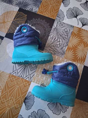 Bottes fourrées chaudes bleues pointure 24-25