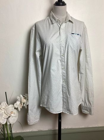 Chemise blanche et marine Scotch&Soda 36