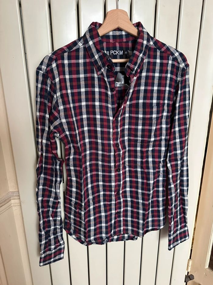 Chemise à carreaux neuve S