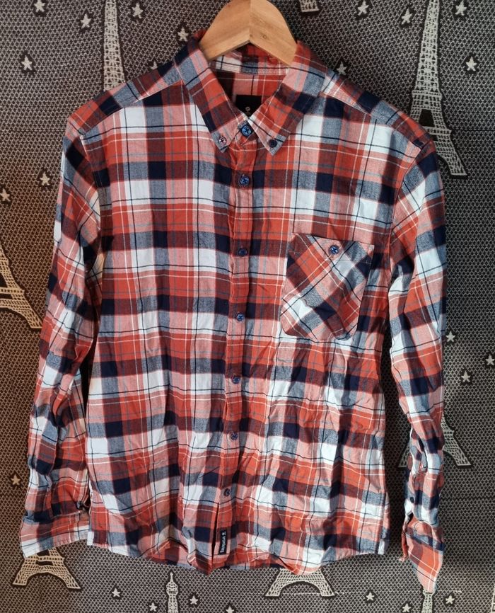 Chemise à carreaux manches longues taille S comme neuf