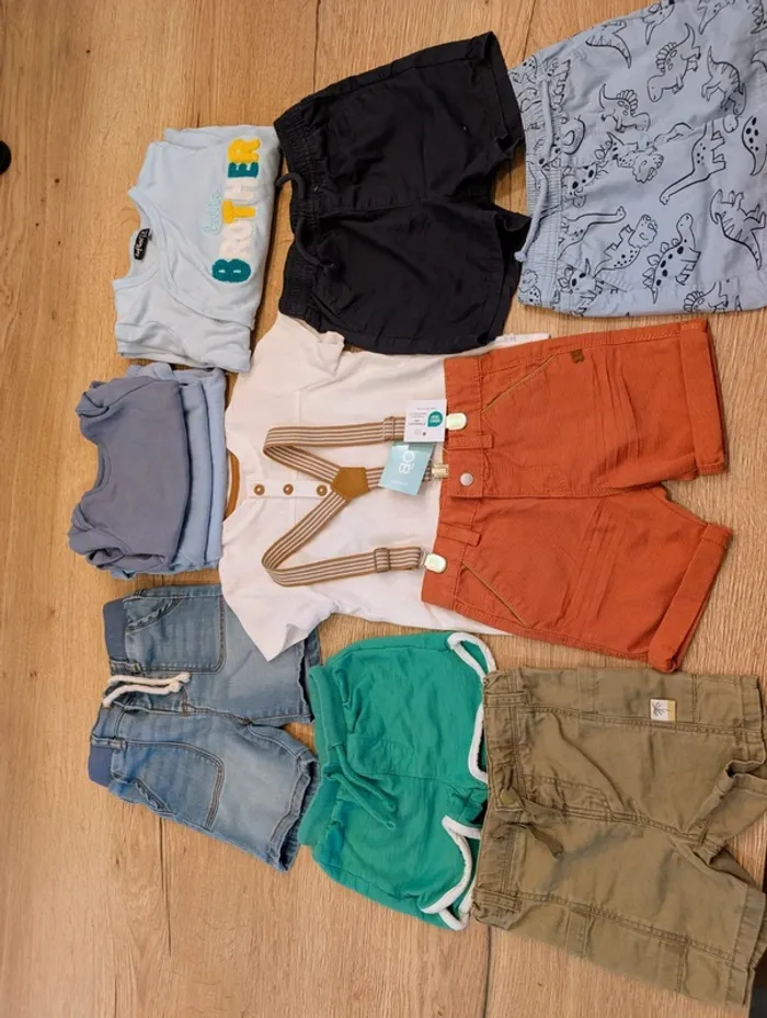 Lot vêtements été garçon 12 mois