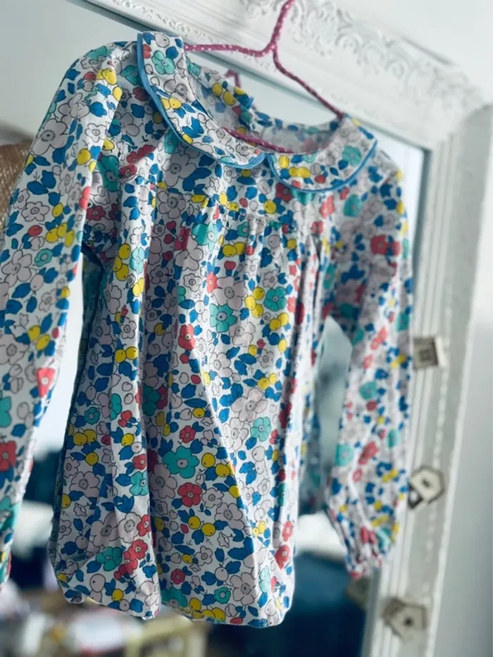 Blouse liberty fille 5ans la petite parisienne - photo numéro 2