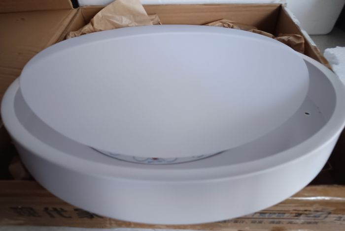 MOON XXL: Plafonnier Blanc Rond, LED blanc 24W, diam 40cm /épaisseur 5cm - photo numéro 3