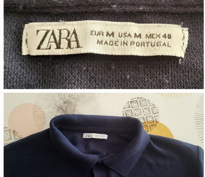 Zara Polo MC TEurM- Marine - En Maille- Regular Fit-  TBE - photo numéro 5