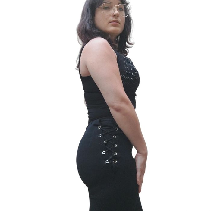 Top noir sexy en taille s/m - photo numéro 3