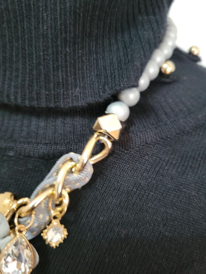 Collier perles fleurs - photo numéro 3