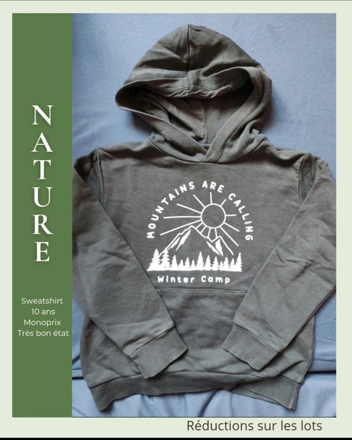 ☀️ Sweat à Capuche – Monoprix Kids ☀️ - photo numéro 1