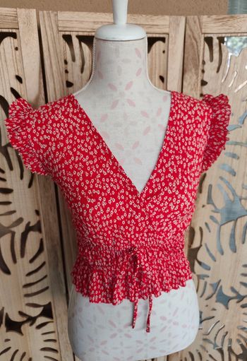 Top imprimé fleurs  Taille XS/34 Bershka