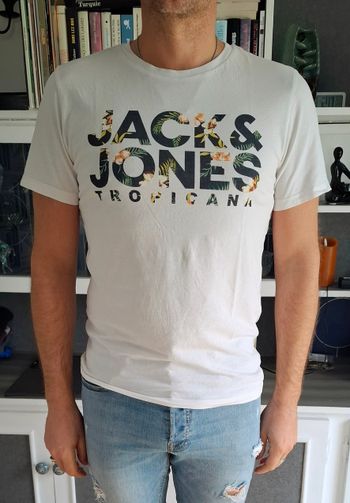 t-shirt JACK & JONES blanc