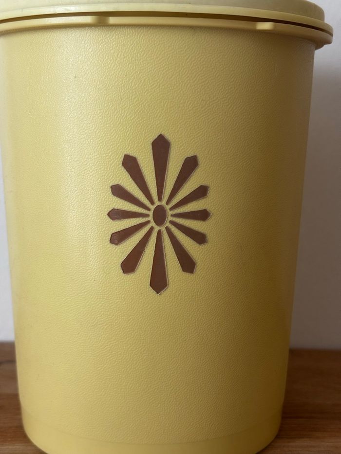 Vintage boîte Tupperware soleil orange - photo numéro 4