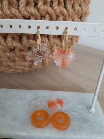 Creoles pampilles interchangeables 