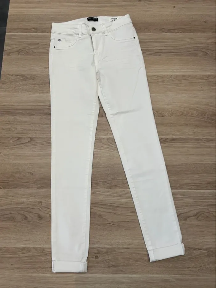 Pantalon blanc bonobo taille 38 - photo numéro 2